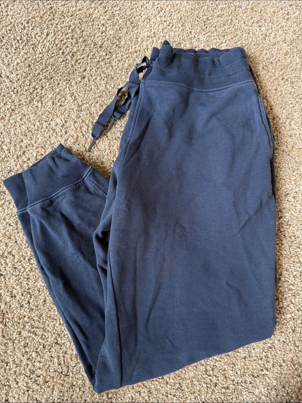 Athleta Deep Navy Drawstring Track Joggers